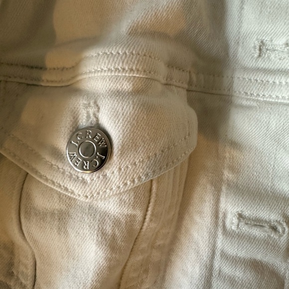 J Crew ladies white jean denim jacket size S - Picture 6 of 6